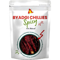 LEEVE DRY FRUITS Spices Fresh Whole bedki Bedgi Mirchi Chillies Dried Red Spicy Chilli 500gram Flax |Pack of 1|