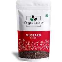 Organature Fresh Natural Mustard Seeds Small 900 Grams | Ava Ginjalu, Sarso, Whole Rai, Sarson k beenj | Whole Mustard Black | Indian Spice, Naturally Processed, Brown Mustard