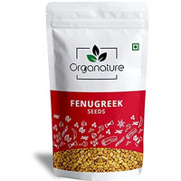 Organature Fresh/Natural Dried Fenugreek Seeds | Whole Methi Dana Seeds | Indian Spices & Masala - Pack of (400 Grams)