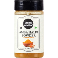 Urban Platter Amba Haldi Powder Shaker Jar, 70g / 2.34oz [Mango Ginger Turmeric Powder]