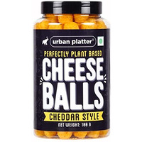 Urban Platter Cheese Balls, 100g (Cheddar Flavour, Plant-Based Snack)