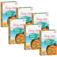 Hearty Meals Instant Goan Prawn/Shrimp Curry Cooking Mix, Pack of 6 (120g each, 720g) | Gravy Masala Premix Goa Style | Ready in 20 - 25 min | Serves 30-36 | No Preservatives | Ready To Cook Indian Premix Masala Spice