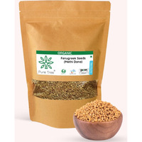 Pure Tree Certified Organic Methi Dana | 250 g | Organic Fenugreek Seeds | Methi Seeds Whole Spices | Menthulu Seeds | Vendayam | Rich in Aroma and Flavour