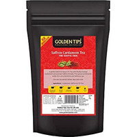 Golden Tips Loose Leaf Masala Tea Blended with Saffron and Cardamom (100 Gram, 50 cups)