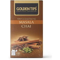 Golden Tips Healthy/Natural and Organic Indian Masala Chai Spiced Tea Bags/Sachet (100 Bags, 200 Gram)