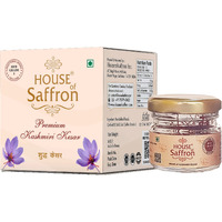 House of Saffron Saffron 20Grams Kashmir Mogra Kesar Premium Original Keshar For Pregnant Women, Cooking, Beauty, Fair Skin, Tilak All Red Long Threads Real Natural Pure Kesar - 20 Pack Of 1Gram Each