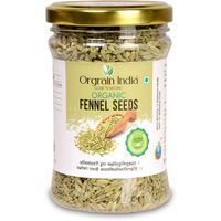 Orgrain India Organic Fennel Seeds, 120g | Saunf | Variyali | Whole Indian Spices