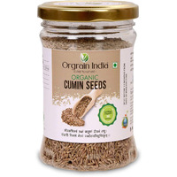 Orgrain India Certified Organic Cumin/Jeera Seeds Whole (Cuminum cyminum) 120g | Company-Owned Farmlands