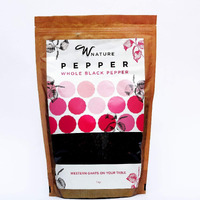 Wnature Organic Whole Black Pepper, 1 Kg - 100% Pure & Natural