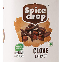 Spice Drop Clove (Laung) Extract | Natural Spice For Food And Beverages | Authentic Taste and Aromatic Flavor | Vegan | For Tea And Similar Beverages | 5ML (180 Drops equivalent to 40 grams powder)