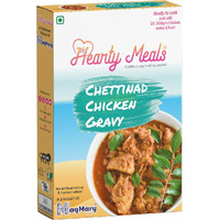 Hearty Meals Chettinad Chicken Gravy Cooking Mix, 90g | Instant Gravy Masala Mix Tamil Nadu Style | Ready in 20-25 min | Serves 5-6 | No Preservatives | Ready To Cook Indian Premix Masala Spice