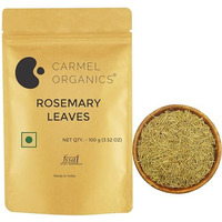 CARMEL ORGANICS Rosemary Leaves Whole (100 G (Pack Of 1)),Natural,By CARMEL ORGANICS,No Added Preservatives & Additives,Salvia Rosmarinus,Non Gmo,Used For Your Hair Growth,Herbal Tea,Seasoning