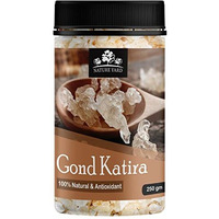 NATURE YARD Gond Katira Pure Organic (Edible gum) tragacanth Crystals - 250 Gm - 100% Natural Superfood with Cooling Properties | Almond Gum | Badam Pisni | Chahar Gond