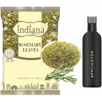 Indiana Rosemary Dried Leaves with Applicator For Hair Growth | Rosemary Herb Tea | Organic | Natural (400gm)