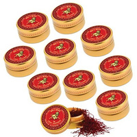 Lion Brand Saffron, 10g, Premium Kashmiri Mongra Saffron/Kesar (A+++ Grade) for Pregnant Women, Biryani, Beauty, Cooking and Sweets (VALUE PACK OF 10gm (10X1gram = 10grams))