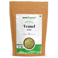 Pure Organio Organic Fennel Seeds, Natural and Fresh Organic Saunf, Flavorful and Aromatic, Perfect for Cooking and Wellness, Saunf Organic, NPOP Indian Organic Certified (200 GM)