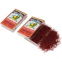 LION BRAND SAFFRON, 10g, Original Mongra Kashmiri Saffron/Kesar (A++ Grade) for Pregnant Women, Skin, Face, Food and Puja (Value Pack of 2 (2 X 5g = 10g))