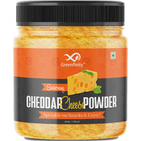 GreenFinity Cheddar Cheese Powder, 250g (Pack of 1) (Best for Make Delicious Cheese-Flavoured, Pop-Corn, Pizza, Pasta, French Fries etc)