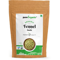 Pure Organio Organic Fennel Seeds, Natural and Fresh Organic Saunf, Flavorful and Aromatic, Perfect for Cooking and Wellness, Saunf Organic, NPOP Indian Organic Certified (800 GM)