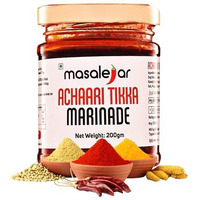 Masalejar Ready to Cook Achaari Tikka Masala Marinade Spice Mix 200gm Serves 5-6 | Chicken Masala | Panner Masala | Mushroom Soya Masala | Fish Masala | Just Mix & Cook | No added Preservatives (Pack of 1)