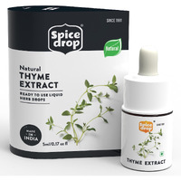 Spice Drop Thyme Extract | 100% Natural | For Soups, Pasta, Spaghetti, Gourmet Dishes | 5ml (180 drops) | Herb Extract | Authentic | Vegan | Keto & Paleo Friendly | Non-GMO | Squeeze, Drop And Stir