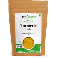 Pure Organio Organic Turmeric Powder, Haldi Powder Organic, Ideal for Eating, Drinking, Cooking - Natural, Fresh Turmeric Root Powder Indian Organic NPOP Certified (100 Gm)