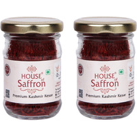 House of Saffron 20grams Kashmir Kesar for Pregnant Women, Milk, Cooking, Biryani, Tilak, Fair Skin - 2packs of 10gram each