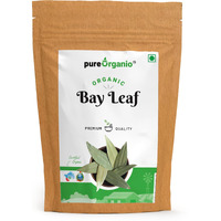 Pure Organio Organic Bay Leaf Whole Tej Patta Dried bay leaves Indian Spices (200 Gm)