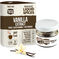 SPICE DROP Vanilla Natural Extract | For Cooking, Baking, Food, Milk, Ice Cream, Cake | 20 ml