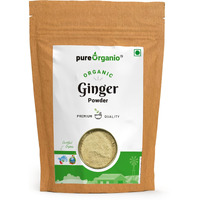 Pure Organio Ginger Powder Organic Dry Ginger Powder Saunth Ground Sonth Hand Pounded For Cooking Baking & Tea - Vegetable Masala