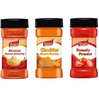 Desire Cheddar Cheese Powder, Dehydrated Tomato Powder, Mexican Popcorn Seasoning Powder 100g Each