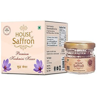 House of Saffron 1 gram Pure Kashmir Kesar | Certified Premium Saffron for Pregnant Women, Milk, Cooking, Fair Skin, Pooja | Grade A1+++ ISO Original Saffron/Kungumapoo/Kumkumapuvvu/Kesar- 1g