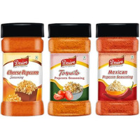 Desire Popcorn Seasonings Combo (Cheese,Tomato & Mexican) 50 Gram Each