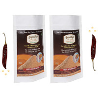 Supathya Karam Molaga podi - Idli Dosa Chilli Powder - Chutney milagai podi - Gun Powder - 200g + 200g - Pack of 2 (Spice: Medium - Texture: Course)