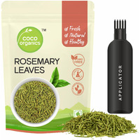 Coco Organics Rosemary Dried Leaves With Applicator - 100gm, Rosemary Leaves For Hair Growth, Food & Tea (100 gm)