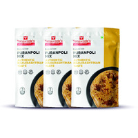 Tanawades Smart Food Instant Puranpoli Mix, Ready to Cook, Home Food with Hand Picked Flavours, Pack of 3