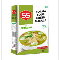 SS MASALAS Korma Green Curry Masala 200g (50g Pack of 4). Authentic Ready Mix Spices for Veg and Non-veg Soup/Curry/Gravy Recipes