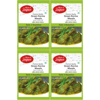 SHAAN-E JAIPUR Green Korma Masala | Chicken/Mutton Green Korma Masala | Natural Spices | Spice for Authentic Taste and Colour | 50 gm Each (Pack of 4)