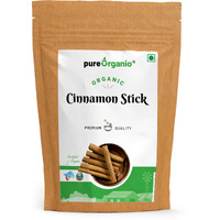 Pure Organio Organic Cinnamon Stick - Organic Dalchini Stick - Fresh and Handpicked (100 Gm)