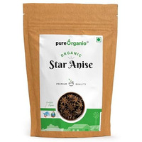 Pure Organio Organic Star Anise Spices Whole Chakri Phool Khada Masala For Cooking NPOP Organic Certified (50 Gm)