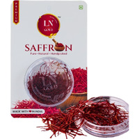 LN Gold Saffron 1 Gram Organic Natural Safron/Kesar/Zafran - Premium Kashmiri Mongra Saffron/Kesar - ISO and Grade A Certified for Kashmiri Kumkuma Puvvu/Keshar Original Pregnant Women ,baby, Beauty, Biryani and Sweets (VALUE PACK OF 2grams (2X1gram = 2grams))