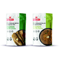 Tanawades Smart Food Paratha Combo, Instant Methi Paratha, Palak Paratha Mix, Ready to Cook, Home Food with Hand Picked Flavours, Pack of 2 (one of Each)