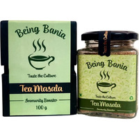 Being Bania Premium Tea Masala | Tea Powder , 100 Gms | Authentic Indian Chai Masala | 100% Natural Ingredients | No Added Sugar | No Added Preservatives | Immunity Booster | Helps in Cold & Cough | Chai Powder with 7 Spices