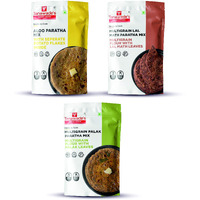 Tanawades Smart Food Paratha Combo, Instant Aloo Paratha, Lal Math Paratha, Palak Paratha Mix, Ready to Cook, Home Food with Hand Picked Flavours, Pack of 3 (one of Each)