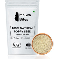 Malwa Bites Poppy Seeds/Khas Khas 200gm | High Grade Posta Dana for Cooking | Authentic Khus Khus |