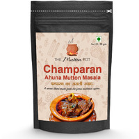 The Mutton Pot Champaran Ahuna Handi Mutton Masala 20g | No Preservatives, No Artificial Colors | Home Cooking Indian Meat Masala | Only 20g Required for 1 Kg Mutton | Shipped Fresh | Curry Mix | Bihars Authentic Recipe | Easy to Cook Ahuna Mutton Gravy with Authentic Spices | Mutton Masala | Desi Meat Masala | No Need to Add Any Other Masala