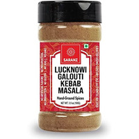 SARANZ Lucknowi Galouti Kebab Masala Perfect for Cooking, Instant Kabab Masala Ready to Use, Blend of Fresh & Aromatic Spices| 100% Natural Authentic Indian Spice, No added colours - 100 gm