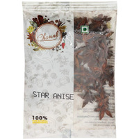 Chounk Natural Whole Star Anise | Aromatic Chakri Phool | Badiyan Phool Whole Spices | Star Shaped | Aromatic Spices (100 Gram)