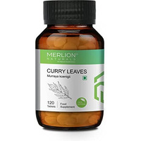 MERLION NATURALS Curry Leaves Tablets | Murraya Koenigii | 500Mg (120 Tablets)