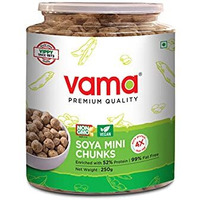 Vama Soya Wadi Mini Chunks Enriched with 52% Protein and 99% Fat Free, 250g